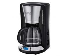 Russell Hobbs Victory - Cafetera de Goteo (Jarra Cafetera para 15 Tazas, 1000 W, Inox, Gris y Negro) - ref. 24030-56
