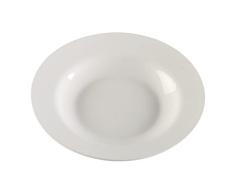 Plato Hondo Blanco Redondo Porcelana (23 x 23 cm)