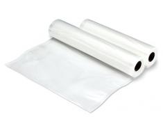 Tefal XA256010 - Paquete de 2 rollos de plástico de 22 x 3 cm y 28 x 3 cm para envasadora al vacío tefal vacupack, conserva tus alimentos durante más tiempo frescos y almacenándolos más fácilmente