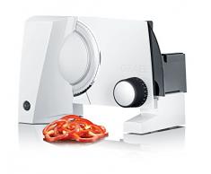 Graef S 10001 Eléctrico 170W Aluminio Blanco rebanadora - Cortafiambres (Aluminio, Blanco, 230 mm, 325 mm, 240 mm, 2,33 kg)
