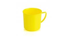 Kimmel 21-000-1502-1 asa, té, Taza de café, Reutilizable, irrompible, pequeña, 180 ml, Plástico, Amarillo