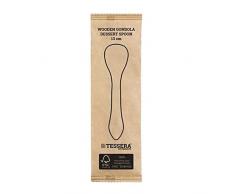 Tessera Bio Products QA4129WFSC Góndola - Cucharas de madera (1/1, 13 cm de largo, 100 unidades)