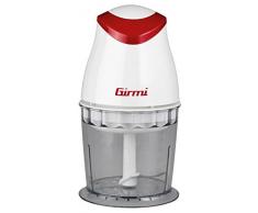 Girmi TR01 0.5L 350W Rojo, Transparente, Color blanco picadora eléctrica de alimentos - Picadoras eléctricas de alimentos (0,5 L, Rojo, Transparente, Blanco, De plástico, Acero inoxidable, CE, 350 W)