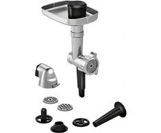 Bosch Hogar MUZ9HA1 Set Picador de Carne y Verduras para Robots de Cocina Optimum, Stainless Steel, Acero y Negro