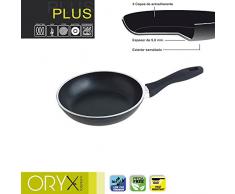 ORYX 5023305 Sartén Aluminio Antiadherente Plus, Forjada, Apta Inducción, Libre PFOA, Diámetro 20 cm, Espesor 5 mm