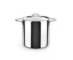 IBILI - Olla super alta con tapa noah, 18 cms, Acero inoxidable 18/10, Apta para induccion