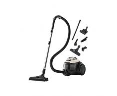 AEG AL61H4SW Aspiradora de Trineo Sin Bolsa, 700W de Potencia, Filtro Lavable HEPA H13, Depósito 1,6L, Fácil Vaciado, Radio acción 12 m, 74dB de Ruido, Cepillo Muebles, Blanco, 900258556