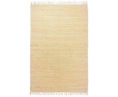 Theko Happy Cotton Alfombra, 100% algodón, Beige, 160 x 230 cm