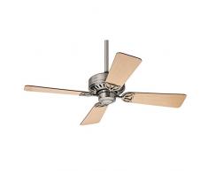 Hunter Fan Bayport Ventilador de techo, 58 W, Acero Inoxidable, 3 Velocidades, Níquel Cepillado