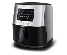 PRIXTON Cook Organics Compact Pro - Freidora sin Aceite de Aire Caliente / Air Fryer Capacidad 5L Pantalla LED Táctil Potencia 2000 W 8 Programas Predeterminados Tiempo y Temperatura Ajustables