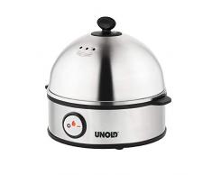UNOLD 38626 - Cocedor de huevos (acero, 360º), color negro