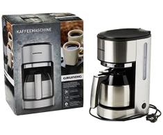 GRUNDIG KM5620T Cafetera de goteo con jarra térmica, 1000 W, acero inoxidable