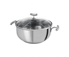 Teka 49004846 Alrededor - Cacerola (Alrededor, Chip pan, Acero inoxidable, Sin recubrimiento, Acero inoxidable, 4,2 L)