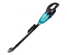 Makita DCL180ZB Sin bolsa 0.65L Negro, Azul aspiradora de pie y escoba eléctrica - Aspiradora escoba (Sin bolsa, Negro, Azul, 0,65 L, 1,3 m³/min, Secar, Batería)