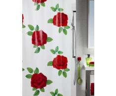 Spirella - Cortina de Baño, Lovely Rojo 180 x 200