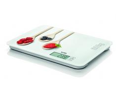 Balanza de cocina digital 20 kg. Laica KS5020 diseño cucharas 20 kg, pesa líquidos en ml. Pantalla tátil. En cristal templado.