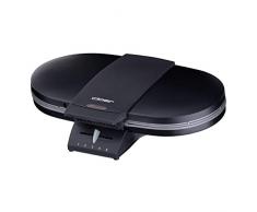 Cloer 1320 - Gofrera doble para gofres clásicos (1200 W, tamaño de gofre: 15,5 cm, presentación óptica), color negro