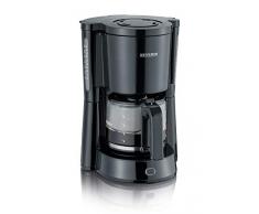 SEVERIN KA 4815 Type Cafetera para filtros de café molido, 1.000 W, 10 tazas, incluye jarra de cristal, negro