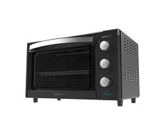 Cecotec Horno de Sobremesa Tostador 24 L Bake&Toast 2400 Black. 1500 W, 3 Modos de Calor, Temporizador, Temperatura regulable, Puerta de Doble Cristal y Acabados en Acero Inox
