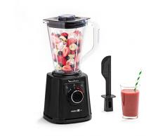 Moulinex Perfect Mix+ LM88A8 - Batidora de vaso de 1200 W, resultados rápidos, 1,5 L capacidad, 3 programas: batidora smoothie, pica hielo, autoclean, jarra de tritán, incluye estpátula ,negro
