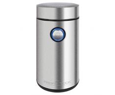 ProfiCook PC-KSW 1216 - Pala de café eléctrica, 40 g, motor de 150 W, cuchillo de impacto de acero inoxidable de 2 velocidades, carcasa de acero inoxidable
