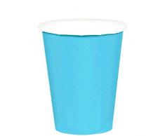 Amscan International Amscan 68015-54 - Vasos de papel (20 unidades), color beige