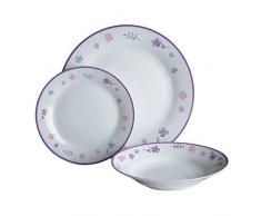 Premier Housewares 0722925 Delicate - Vajilla (12 piezas, porcelana)