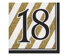 Creative Converting - Servilletas de papel (16 unidades) moderno 18 Felicitaciones de cumpleaños