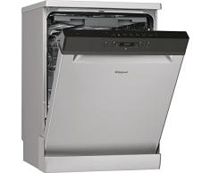 Whirlpool WFC 3C26 F X lavavajilla Independiente 14 cubiertos A++ - Lavavajillas (Independiente, Tamaño completo (60 cm), Acero inoxidable, Negro, Botones, 1,3 m)