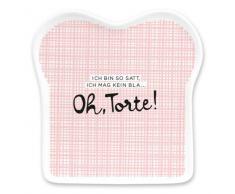 Grafik Werkstatt - Plato para tostadas con texto en alemán | Porcelana | Tarta