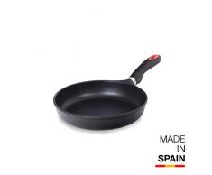 Valira Black - Sartén Premium de 26 cm hecha en España, aluminio fundido con antiadherente reforzado, apta para inducción