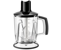 Braun Hogar MQ40 Black MultiQuick - Batidora de Jarra / Trituradora de Hielo, Accesorio de Batidora de Mano, Acero Inoxidable, Plástico, color Negro
