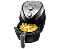Bourgini Air Fryer de 5,5L y 1800W Freidora sin aceite Analógica con regulador de temperatura y tiempo