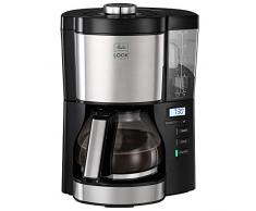 Melitta Look V Timer 1025-08, Cafetera Goteo, AromaSelector, Moderna, Cafetera Programable, Depósito de Agua Extraíble, Protección 3 en 1 Anti Cal, 1,25 Litros, 10 Tazas, Filtros 1x4, 1080W, Negro