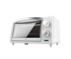 Cecotec Horno de Sobremesa Tostador 10 L Bake&Toast 1000 White. 800 W, Calefactores de Cuarzo, Temporizador, Temperatura regulable, Puerta de Doble Cristal y Acabados en Acero Inox