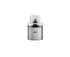 Braun Household MQS 270 SI - Molinillo de café y especias con sistema EasyClick Plus, accesorio para batidora Braun Household MultiQuick 7 y 9, color plateado