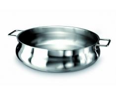 Barazzoni 001004026 3.75L Acero inoxidable cacerola - Cacerolas (3,75 L, Acero inoxidable, Acero inoxidable, Acero inoxidable, Caucho, 26 cm)