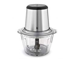WMF Picadora Eléctrica KULT X - Multifuncion de picar, trocear y mezclar, Cuchillas Desmontables de acero inoxidable, Capacidad 1 l, 2 velocidades, Cristal resistente, 320 W, panel control LED