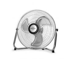Orbegozo PW 1240 - Ventilador industrial Power Fan con inclinación regulable, aspas metálicas de 40 cm, 3 velocidades de ventilación, asa de transporte, rejilla de seguridad, 80 W de potencia