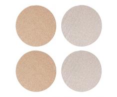 Premier Housewares 1203680 - Mantel reversible (poliuretano y cartón), color dorado y plateado