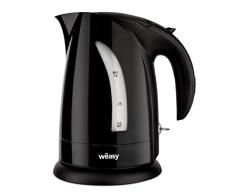 Winkel SW8n Wëasy SW8 Hervidor Eléctrico Pequeño, 2200 W, Capacidad de 1.8 litros, Nivel de Agua Visible, Apagado Automático, Indicador Luminoso, Base Giratoria 360°, Libre de BPA, Plástico, Negro