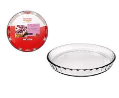 mijotex Bandeja de horno de cristal, 1,9 l, capacidad 29,3 cm de diámetro