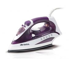 Ariete 6235 Seco y de vapor 2000W Cerámico Púrpura, Color blanco - Plancha