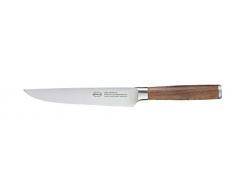 RÖSLE Masterclass Cuchillo de carne, cuchillo de cocina para cortar todo tipo de carne, trinchar asados. Fabricado en Solingen con hoja de acero especial y madera de nogal