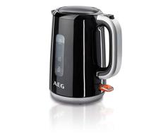 AEG EWA3300 Hervidor Serie 3, Temperatura hasta 100ºC, Capacidad de 1.7L, Función Apagado Automático, Filtro Antical Extraible, Nivel Agua, Indicador Luminoso, 2.2 W, plástico, Negro