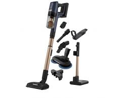 AEG AP81B25WET Aspiradora Sin Cable, 25,2 V, Autonomía de 35 min, Doble Filtro, 5 Etapas de Filtración, Aspirador Escoba 2 en 1 con Mopa, 3 Velocidades, Color Azul Índigo