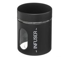 Ublo tarro de cristal y metal 0,6L negro