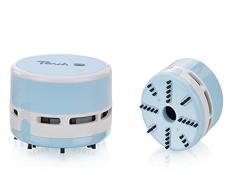 Peach PA105-bl PA105 Mini aspiradora | 1 Unidad | Funciona (2 Pilas AA) | Alta Potencia de succión | Azul