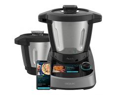 Cecotec Robot de Cocina Multifunción Mambo Touch con Jarra Habana. 1600 W, 37 Funciones, Pantalla Táctil TFT 5 con Recetario Integrado, 3,3 Litros, APP, Báscula y Jarra de Acero Inox + Habana