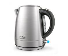Taurus Selene Compac Hervidor de agua, cuerpo de Inox, 2200 W, 1 liter, Jarra sin cable, Filtro extraíble, color plateado